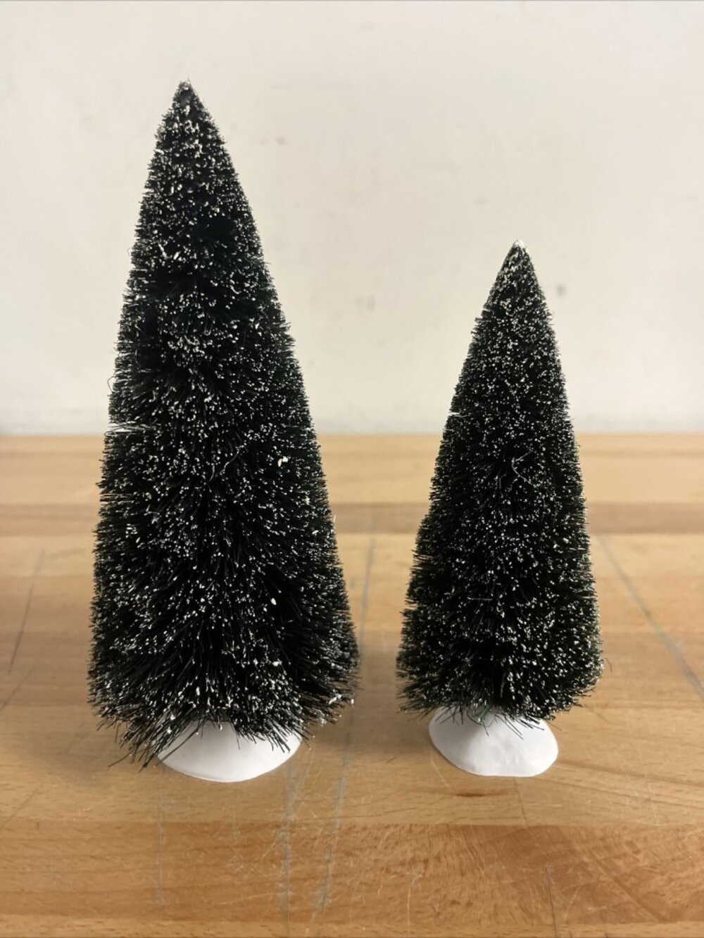 Dept 56 - 6” And 7” -Set Of 2 Frosted Christmas Trees